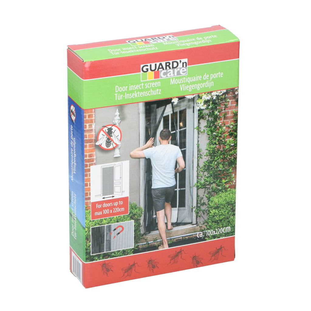 Guard'n care guard #039;n care cortina mosquitera con imanes 220x100 cm negro