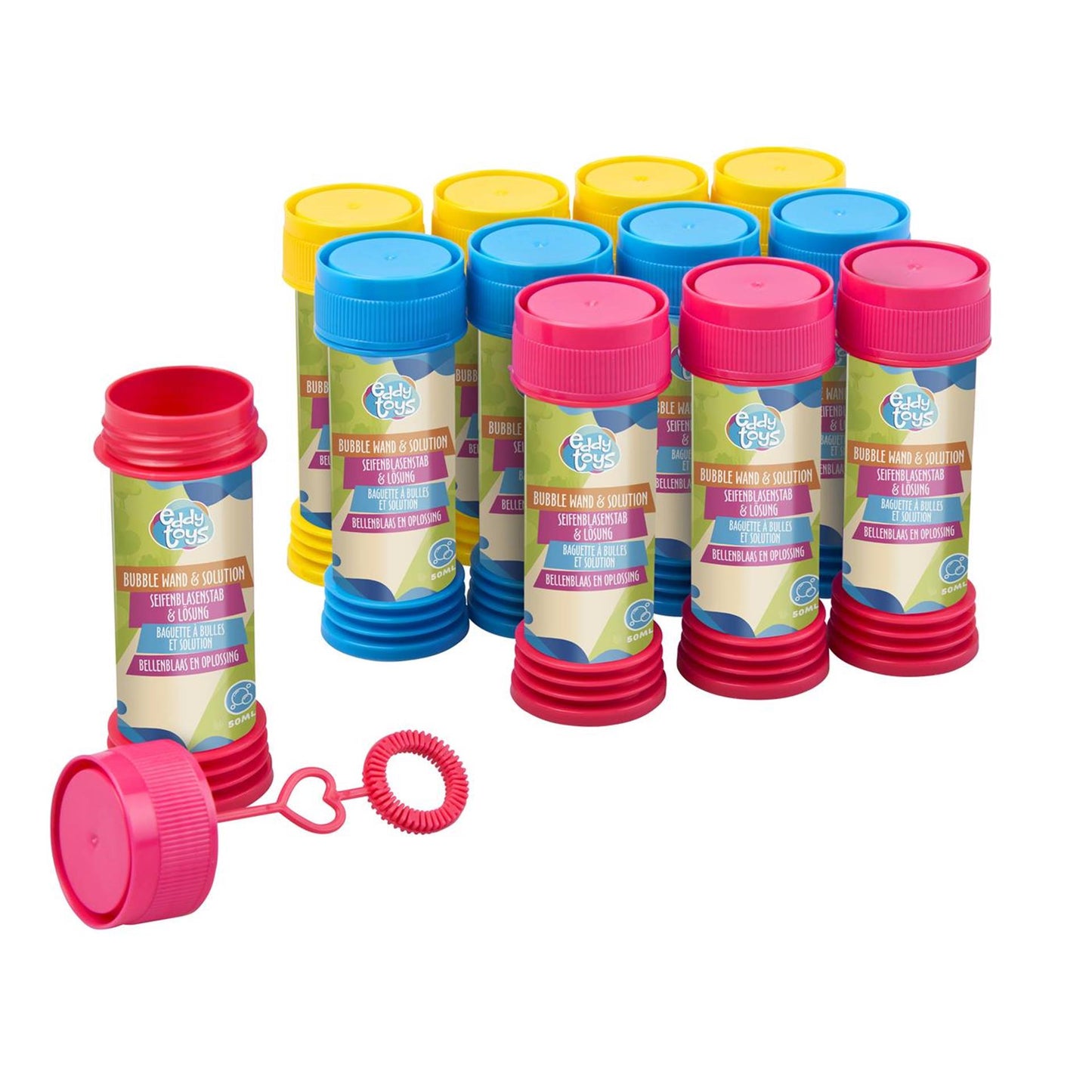Soplador de burbujas 50ml, 12 uds.
