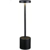 Lampada da tavolo Grundig moderna nera USB-C ricaricabile 8x34,5cm