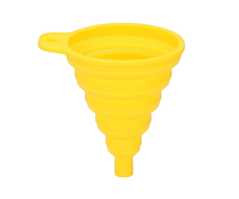 Embudo Dunlop plegable ø9x10cm amarillo