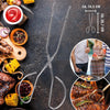 Bbq barbecuetang metaal 27cm