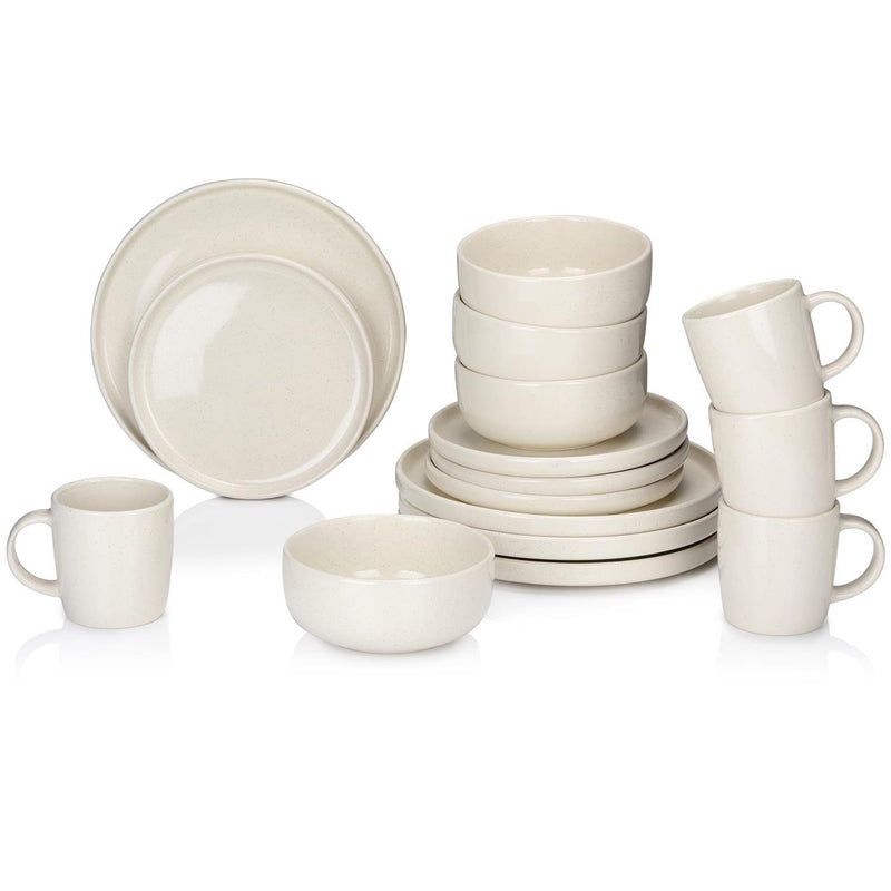 Juego de vajilla Alpina 16 piezas ø26,5cm blanco