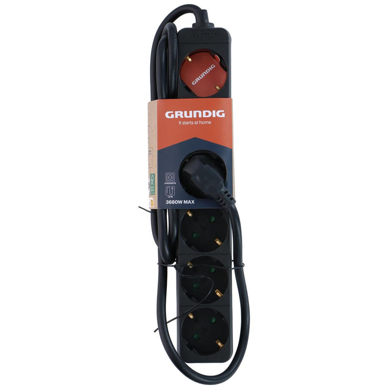 Regleta Grundig negra 6x 1,5m