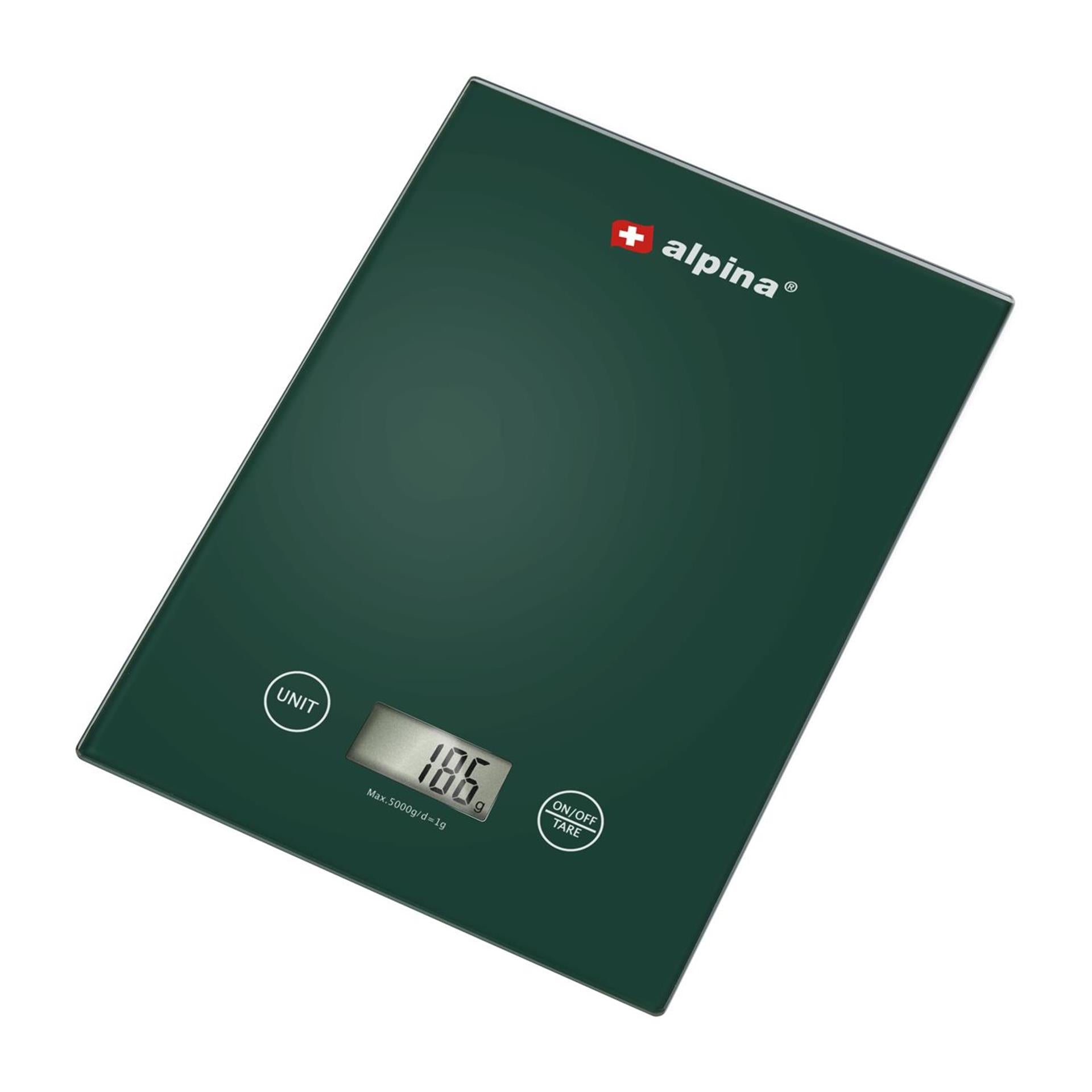 Bilancia da cucina Alpina digitale 5kg 22x15,5x1,8cm