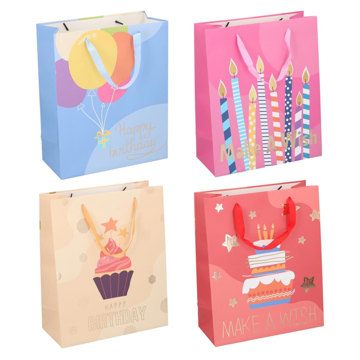 Bolsa regalo tarta cumpleaños 32x26cm