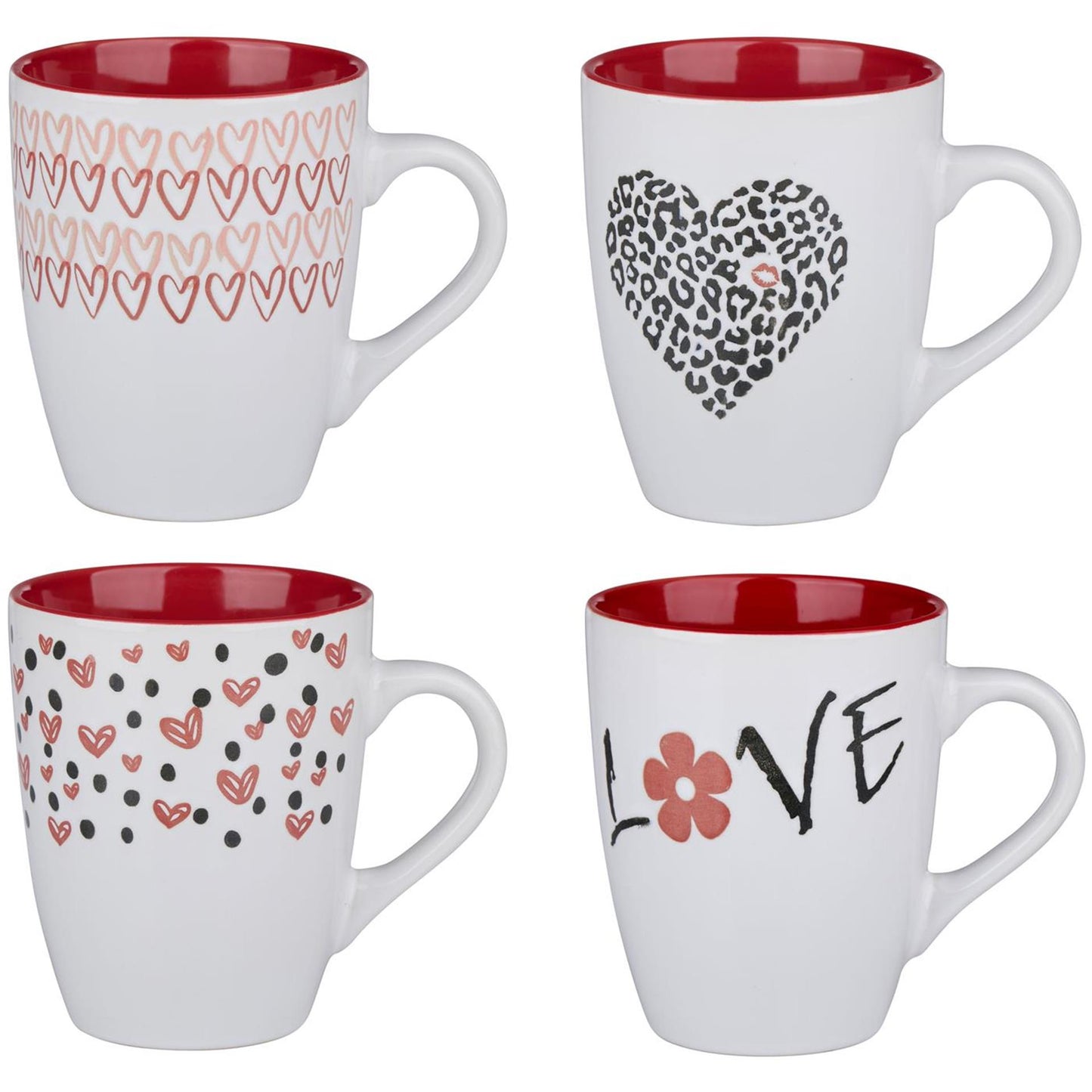 Taza Alpina corazones 350ml