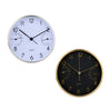 Reloj de mesa ø15cm blanco-plata o negro-oro