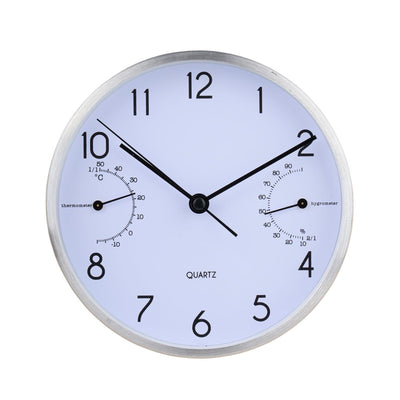 Reloj de mesa ø15cm blanco-plata o negro-oro