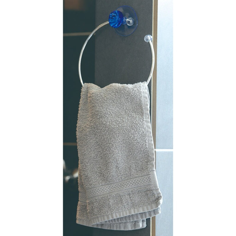 Soporte de toallas básicas con taza de succión 15.8x4 CM Surti