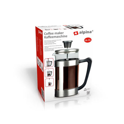 Cafetera Alpina 1l 10x21,5cm s