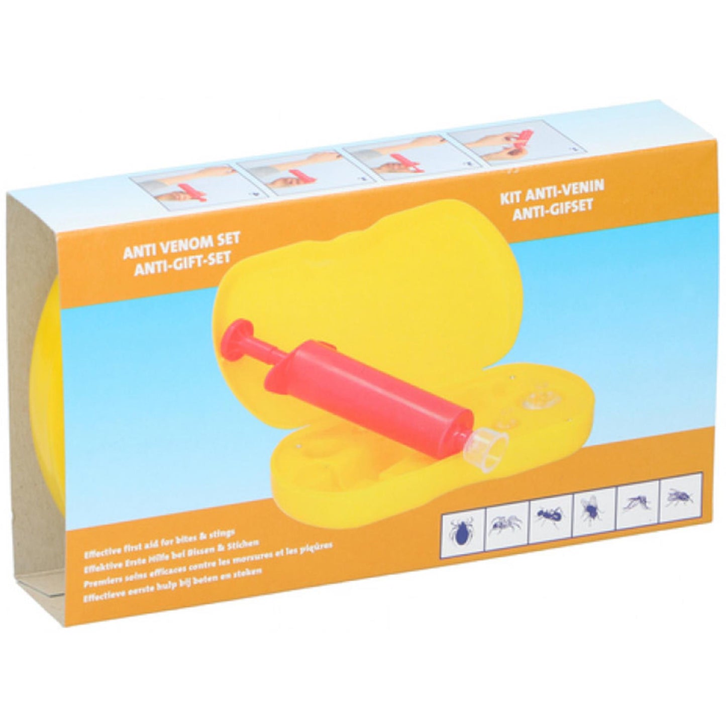 Anti-gifset uitzuigpompje voor insectenbeten