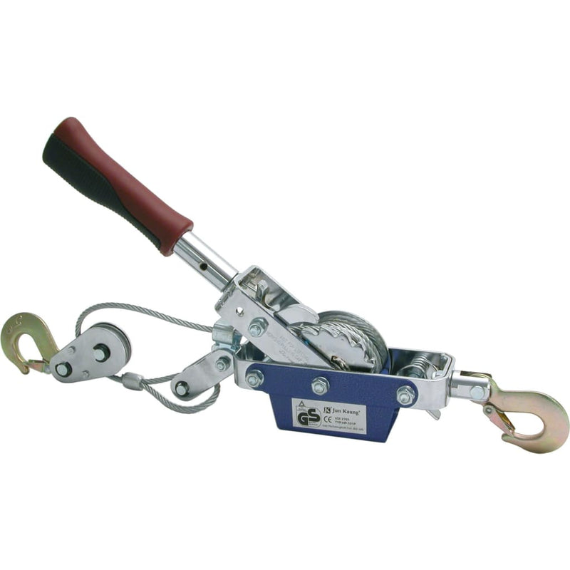 Argano a mano Carpoint con cavo portatile da 800 kg Chrome