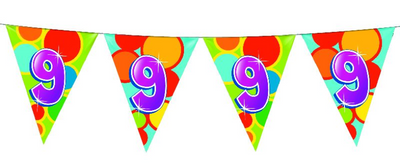Haza witbaard vlaggenlijn 9 jaar, 10mtr.