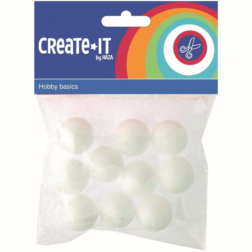 Crealo crea bombillas de poliestireno 2.5 cm 10 piezas