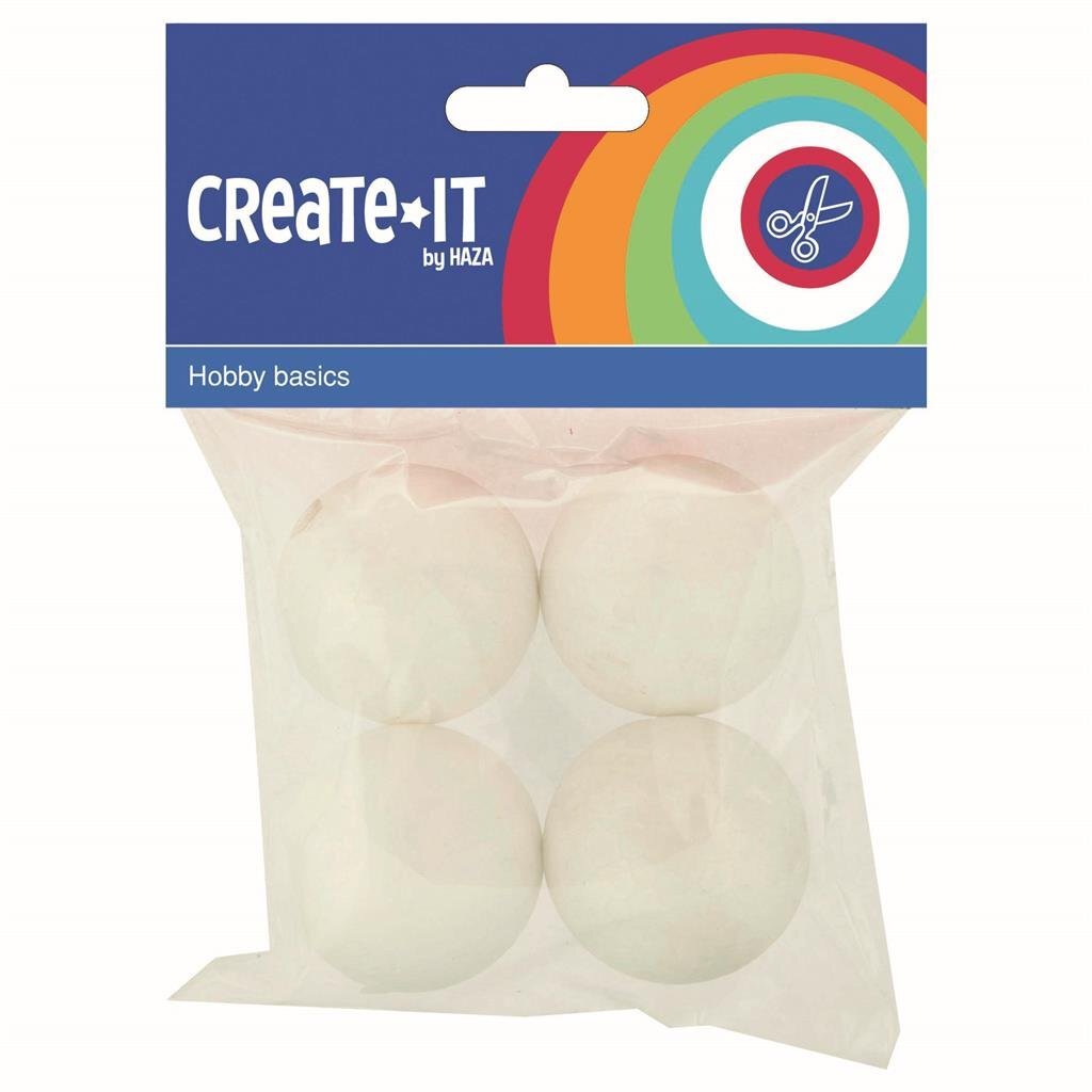 Create, cree con bombillas de poliestireno 4.5 cm 4 piezas