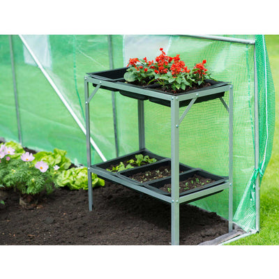 Nature Nature Potting Tabella 77x40x77 cm Acciaio zincato