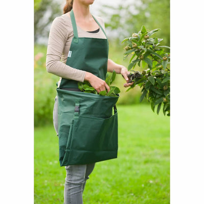 Nature Nature Garden Apron con borsa pieghevole 130x55 cm verde