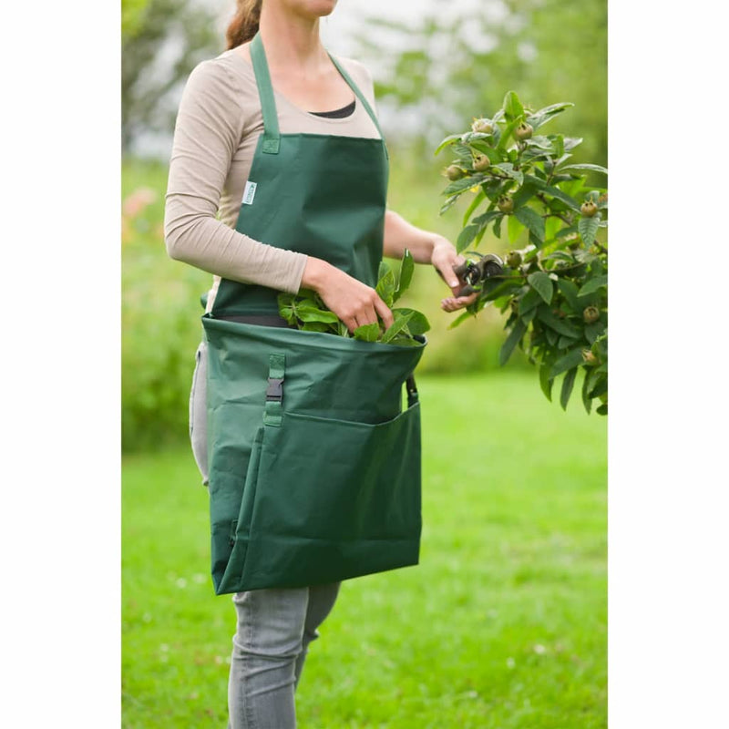 Nature Nature Garden Apron con borsa pieghevole 130x55 cm verde