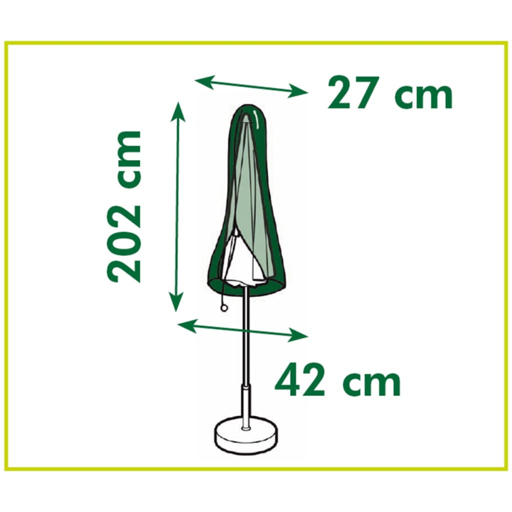 Nature tuinmeubelafdekhoes voor staande parasol (klein) afdekking (grijs, 6030616)