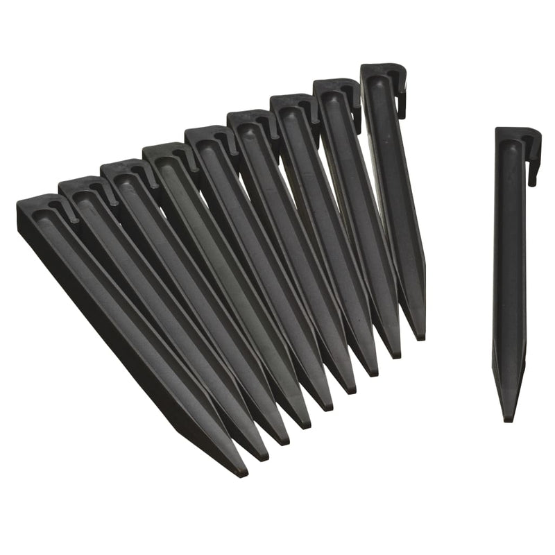 Nature Nature picchetti da terra per giardino 10 pz neri