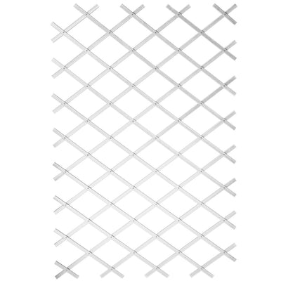 Nature tuinlatwerk 100x200 cm pvc wit 6040703