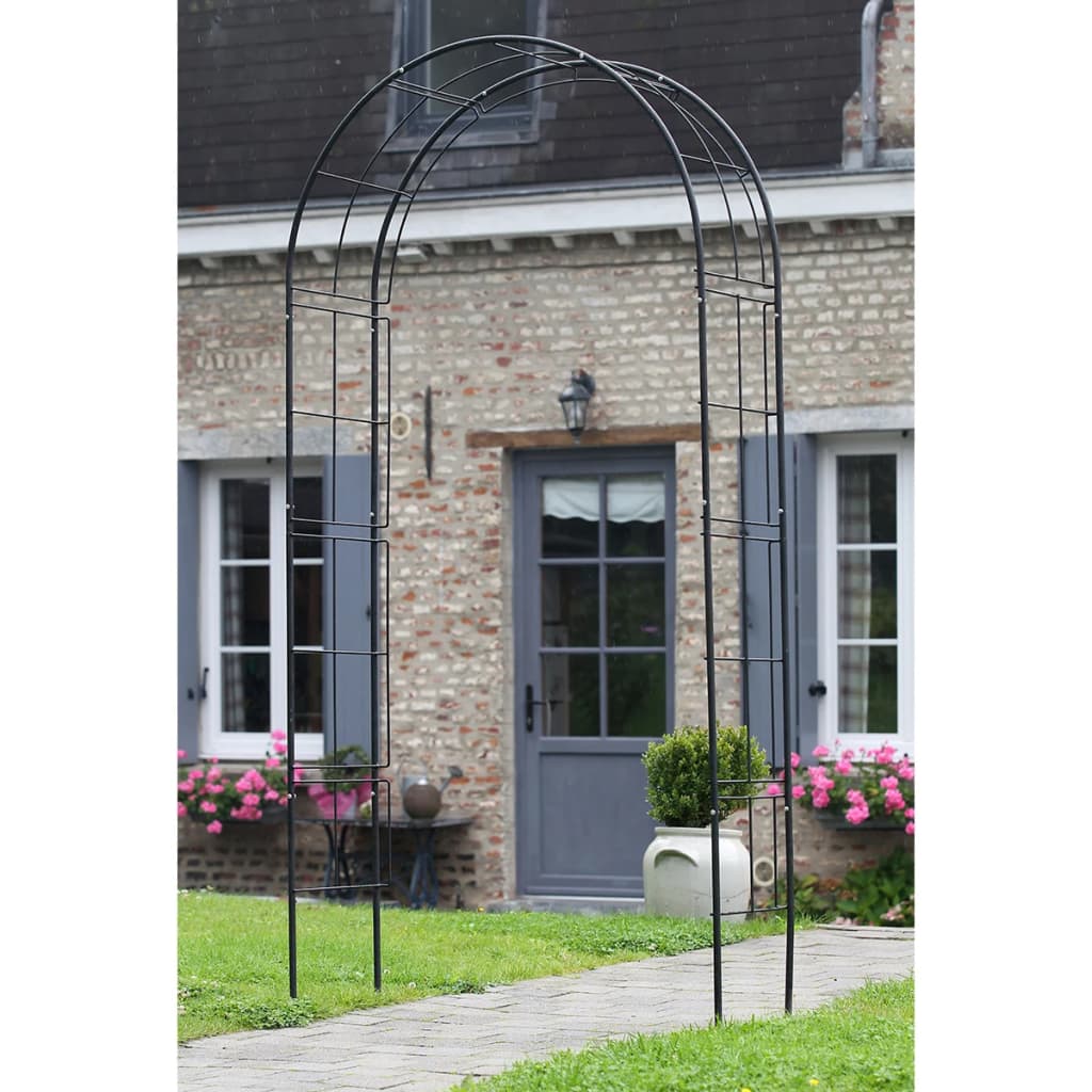 Nature Nature Garden Arch 229x38x113 CM Metal Black
