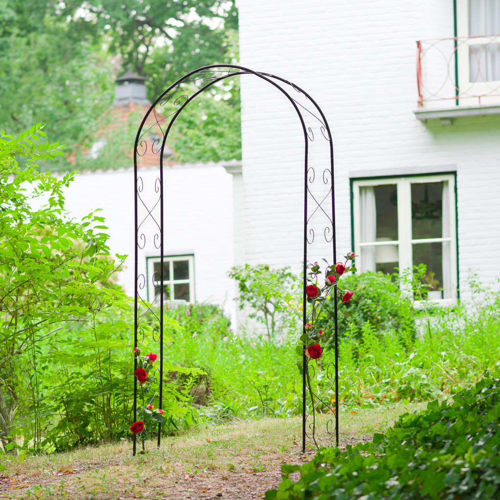 Nature Nature Gardenbog 100x37x230 cm metallo nero