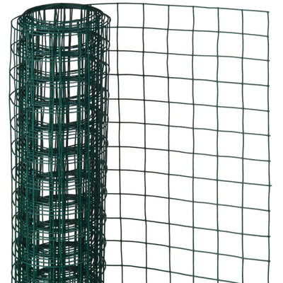 Nature Nature Mesh Square 0,5x2,5 m 13 mm in acciaio rivestito in plastica verde