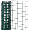 Nature gaas vierkant 25 mm 1x2,5 m m kunststof gecoat staal groen