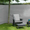 Nature tuinscherm 1,5x5 m pe grijs
