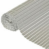 Nature tuinscherm dubbelzijdig 1x3 m pvc grijs
