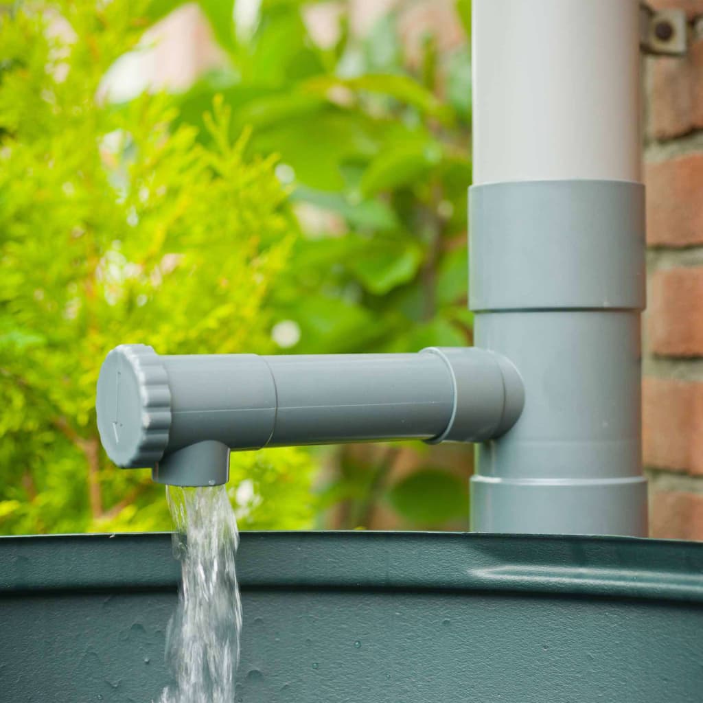 Nature regentonvulautomaat met instelbare doorvoer waterkraan (grijs)