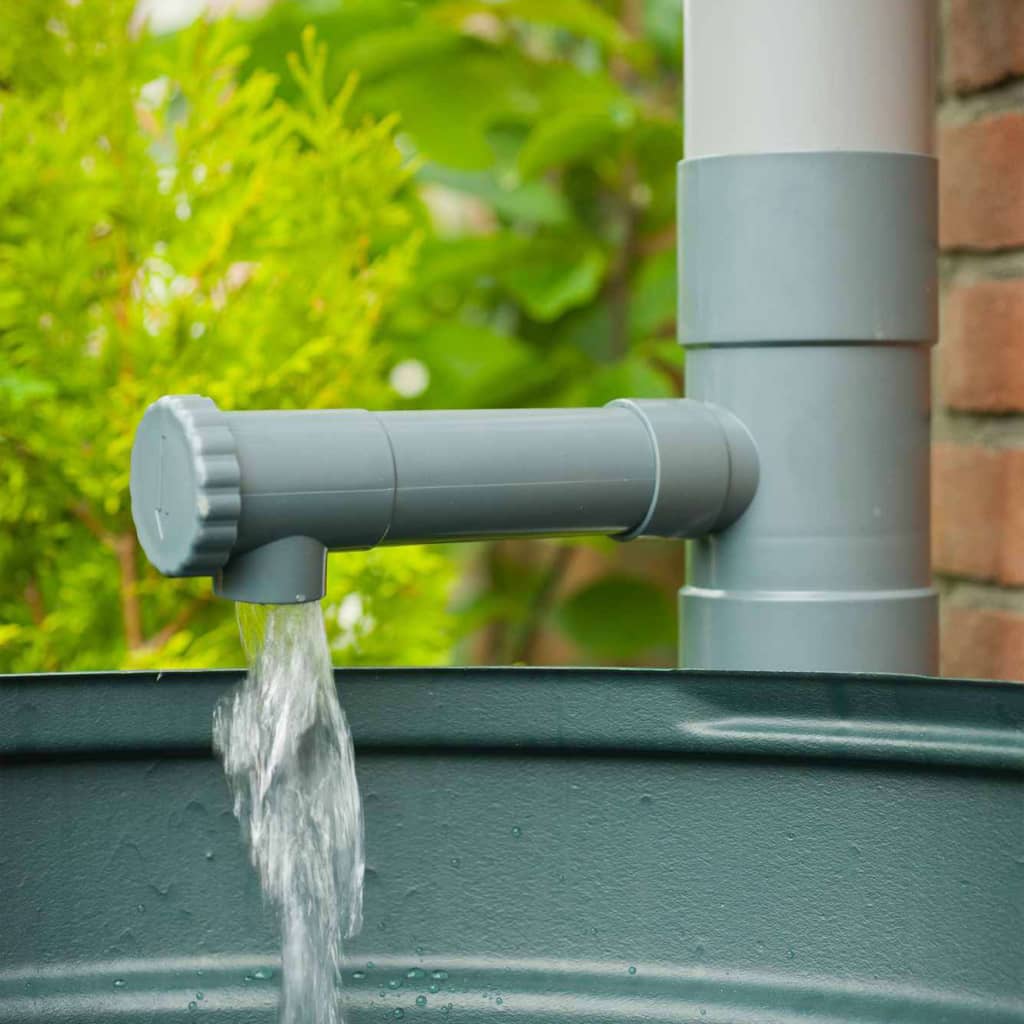 Nature regentonvulautomaat met instelbare doorvoer waterkraan (grijs)