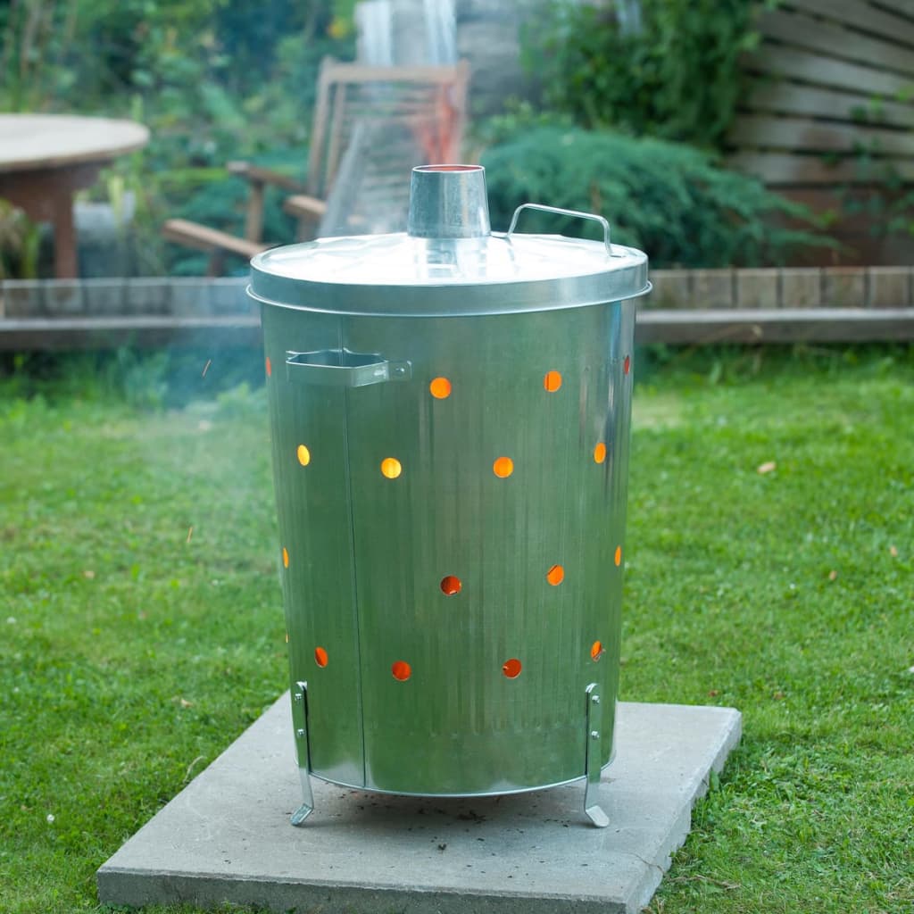 Nature Nature Garden Burning Forno intorno a 46x72 cm Acciaio zincato