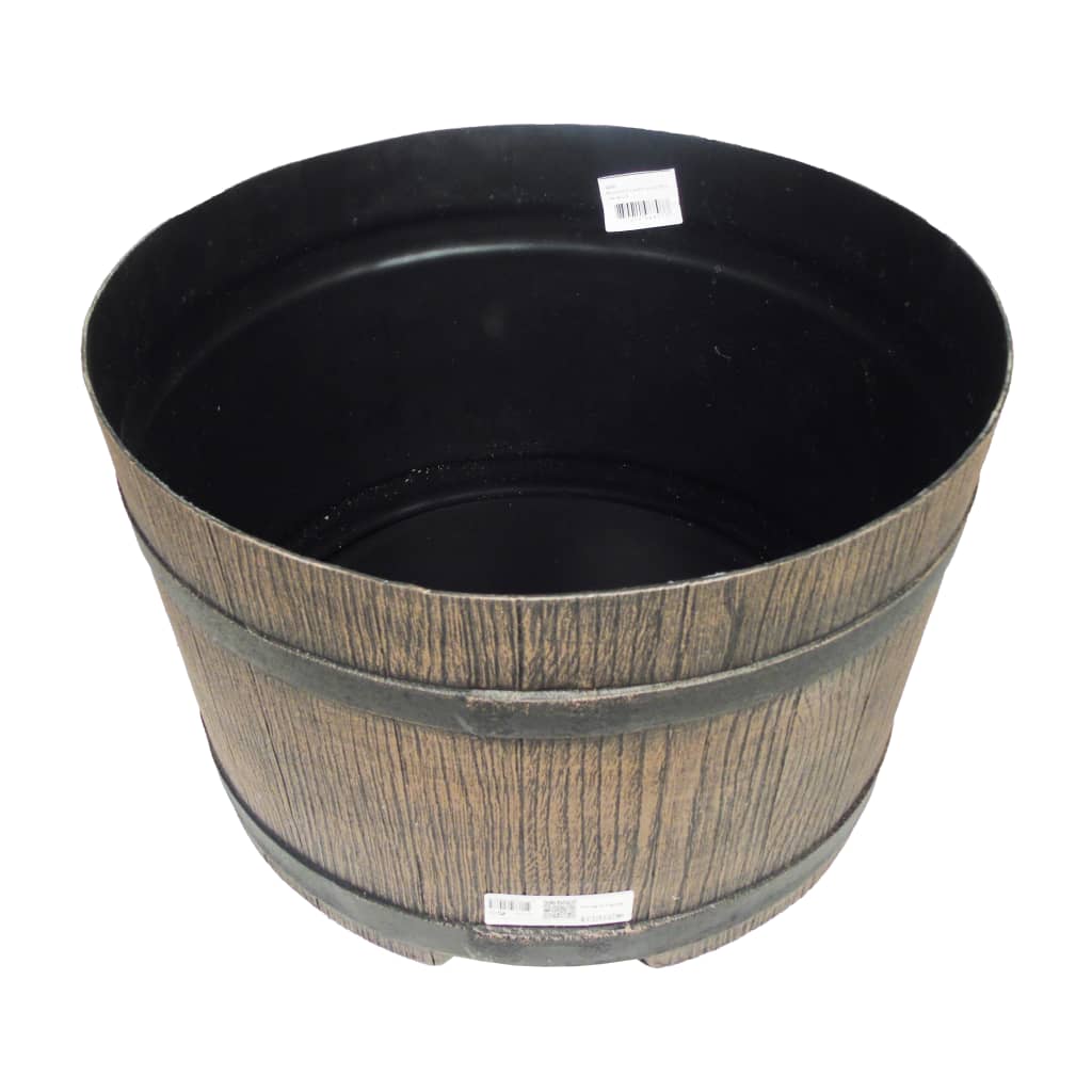 Naturaleza Naturaleza estándar para barril de lluvia con madera de 45x28.5 cm de marrón