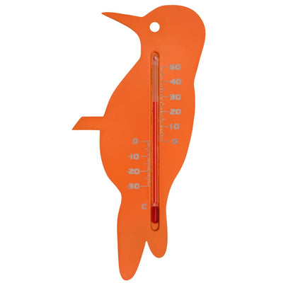 Nature wandthermometer vink oranje