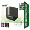 Ranex ra-5000332 led buitenwandlamp van roestvrijstaal