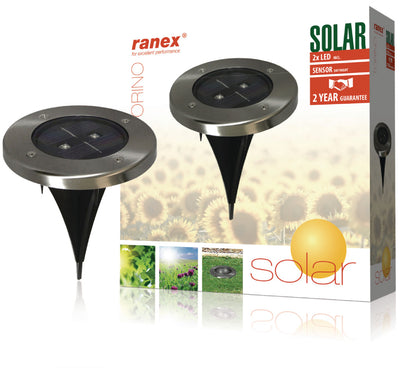 Ranex Ranex RA-5000389 Spot rotondo a led Spot in acciaio inossidabile spazzolato