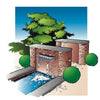 Ubbink niagara waterval 60 cm roestvrij staal