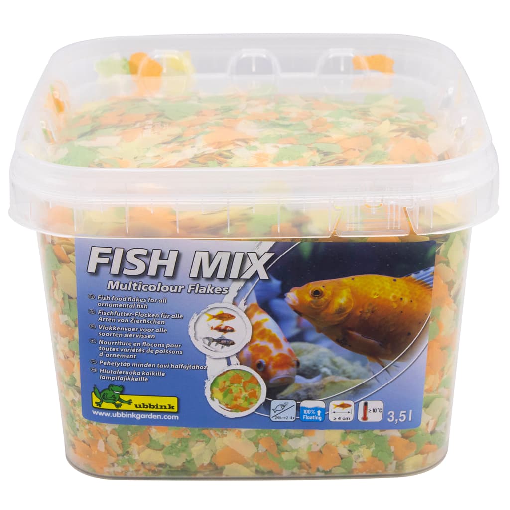 Ubbink ubbink pesce cibo pesce mescolare i fiocchi multicolori 5-20 mm 3,5 l