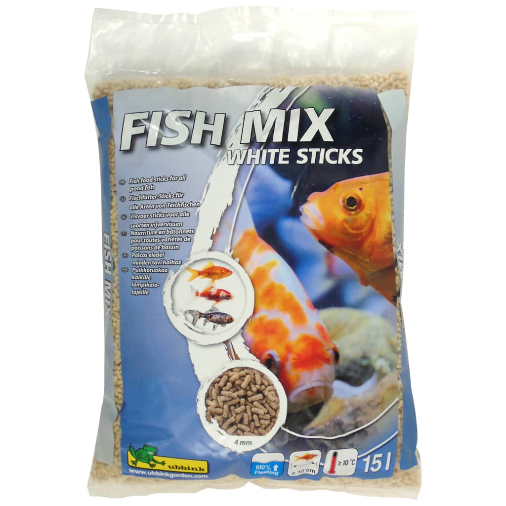 Ubbink ubbink pesce cibo pesce mescolare bastoncini bianchi 4 mm 15 l