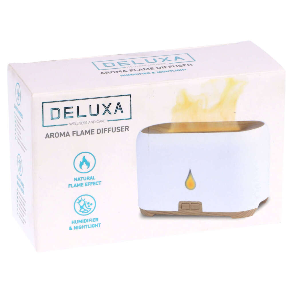 Deluxa Deluxa White Flame Diffuser Humidifier White Wood Look