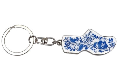 Portachiavi, metallo, zoccolo blu. 5 cm