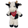 Knuffelkoe met sjaaltje. 27 cm.
