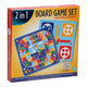Gioco da tavolo 2 in 1 tavola d'oca e ludo