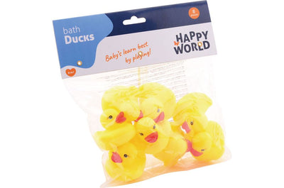 Johntoy happy world badeendjes 8 st in zak