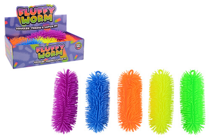 Johntoy Fluffy Worm, 23 cm