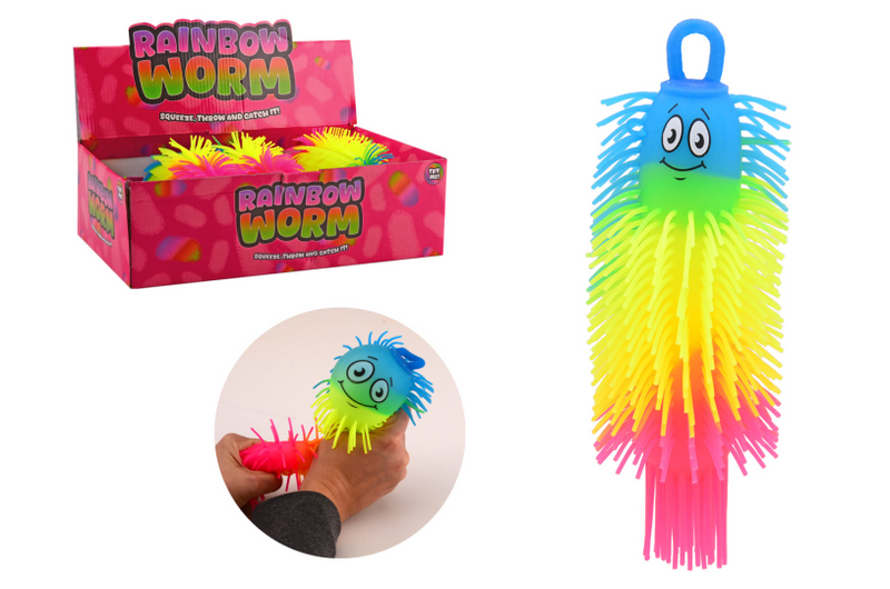 Verme soffice multicolore Johntoy - 21 cm