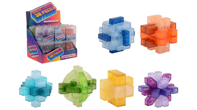 Johntoy 3D brain puzzle transparent color