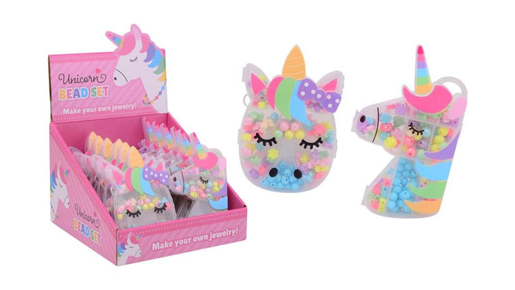 Unicorn bead set, 2 assorted. 3+